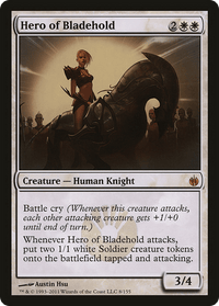 Hero of Bladehold (Mirrodin Besieged) (Oversized) [Oversize Cards] - POKÉ JEUX