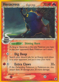 Heracross (Delta Species) (3/101)  - Dragon Frontiers Holofoil