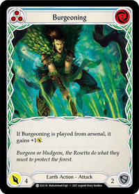 Burgeoning (Blue) [ELE136] (Tales of Aria) 1st Edition Normal - POKÉ JEUX