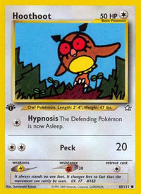 Hoothoot (60/111)  - Neo Genesis 1st Edition