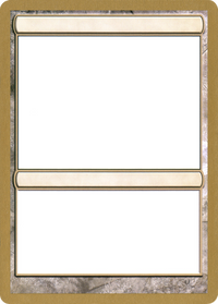 2004 World Championship Blank Card [World Championship Decks 2004]