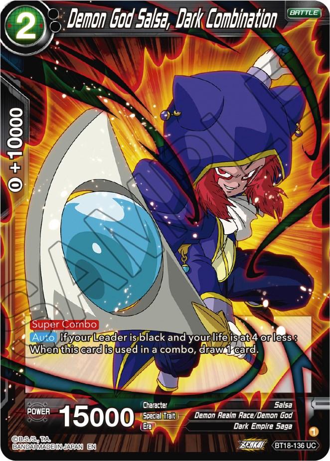 Demon God Salsa, Dark Combination (BT18-136) [Dawn of the Z-Legends] - POKÉ JEUX