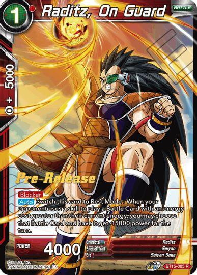 Raditz, On Guard (BT15-005) [Saiyan Showdown Prerelease Promos] - POKÉ JEUX