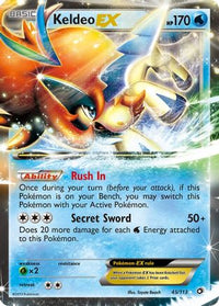 Keldeo EX (45/113)  - Legendary Treasures Holofoil