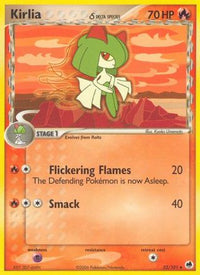 Kirlia (33/101) (Espèce Delta) (Estampillé) [EX : Dragon Frontiers] 
