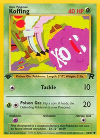 Koffing (58/82)  - Team Rocket 1st Edition