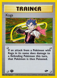 Koga (19/132) - Gym Challenge 1st Edition Holofoil