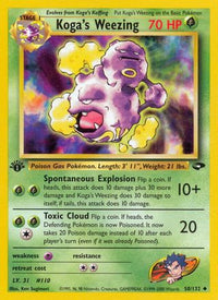 Koga's Weezing (50/132) - Gym Challenge 1st Edition