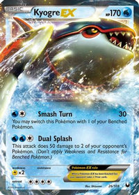 Kyogre EX (26/108) - Dark Explorers Holofoil