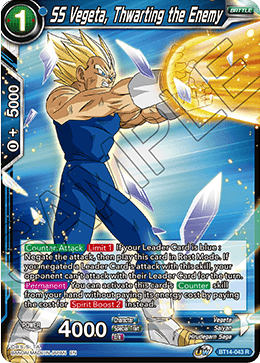 SS Vegeta, Thwarting the Enemy (BT14-043) [Cross Spirits] - POKÉ JEUX
