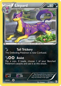 Liepard (91/149)  - Boundaries Crossed Holofoil