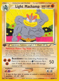 Light Machamp (25/105)  - Neo Destiny 1st Edition