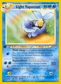 Light Vaporeon (52/105)  - Neo Destiny Unlimited