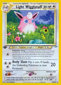 Light Wigglytuff (54/105) - Neo Destiny 1st Edition