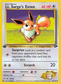 Lt. Surge's Eevee (51/132) - Gym Challenge 1st Edition