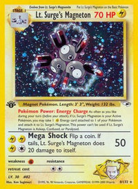 Lt. Surge's Magneton (8/132) - Gym Heroes 1st Edition Holofoil