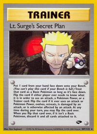 Lt. Surge's Secret Plan (107/132) - Gym Challenge 1st Edition