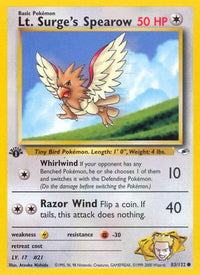 Lt. Surge's Spearow (83/132)  - Gym Heroes Unlimited