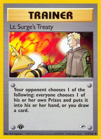 Lt. Surge's Treaty (112/132)  - Gym Heroes Unlimited