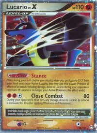 Lucario LV.X (122/123)  - Mysterious Treasures Holofoil