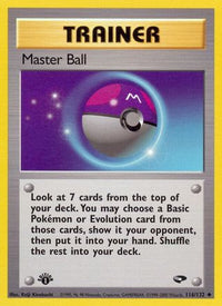 Master Ball (116/132) - Gym Challenge 1st Edition