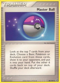 Master Ball (88/107) (Estampillé) [EX : Deoxys] 