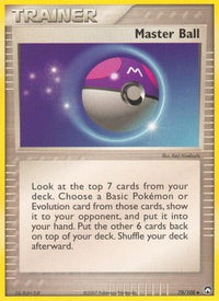 Master Ball (78/108) (Estampillé) [EX : Power Keepers] 