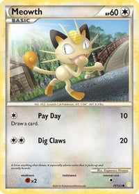 Meowth (75/123) - HeartGold SoulSilver