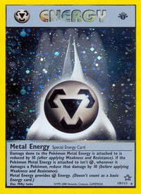 Metal Energy (19/111) - Neo Genesis 1st Edition Holofoil
