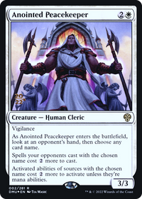 Ointed Peacekeeper [Promotions avant-première de Dominaria United] 