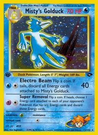 Misty's Golduck (12/132)  - Gym Challenge 1st Edition Holofoil