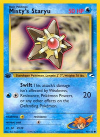 Misty's Staryu (90/132)  - Gym Heroes 1st Edition