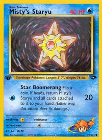 Misty's Staryu (92/132)  - Gym Challenge 1st Edition