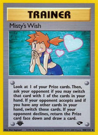 Misty's Wish (108/132) - Gym Challenge 1st Edition