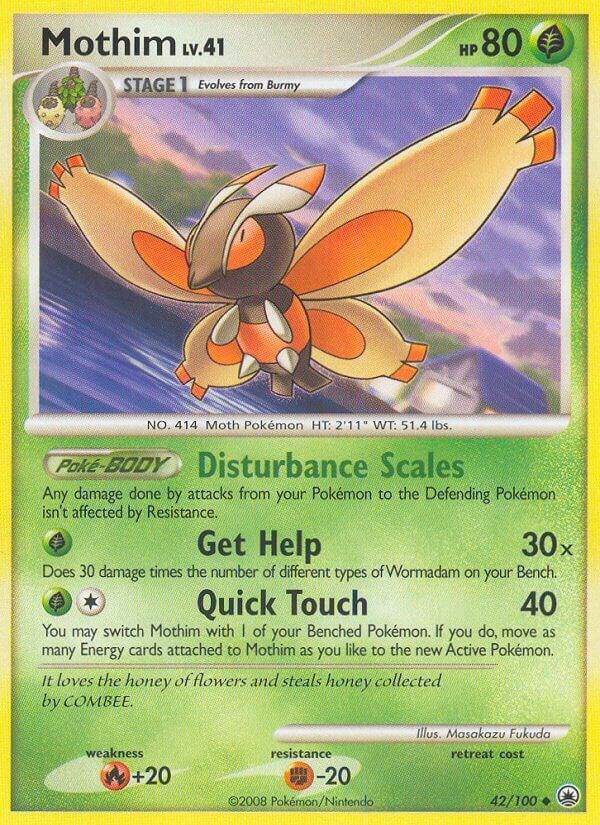 Mothim (Prerelease) (42/100) - Diamond and Pearl Promos
