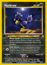 Murkrow (24/111) - Neo Genesis 1st Edition
