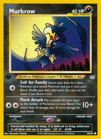 Murkrow (46/64)  - Neo Revelation 1st Edition