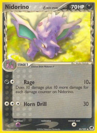 Nidorino (Delta Species) (35/101) - Dragon Frontiers Reverse Holofoil