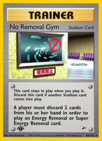 No Removal Gym (103/132) - Gym Heroes 1st Edition
