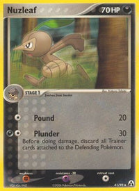 Nuzleaf (41/92)  - Legend Maker Reverse Holofoil