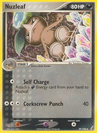 Nuzleaf (39/100) - Crystal Guardians Reverse Holofoil