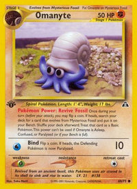 Omanyte (60/75) - Neo Discovery 1st Edition