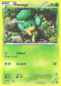 Pansage (2/12)  - McDonalds Promos 2012 Holofoil