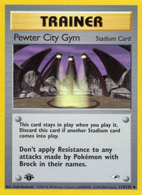 Pewter City Gym (115/132)  - Gym Heroes 1st Edition