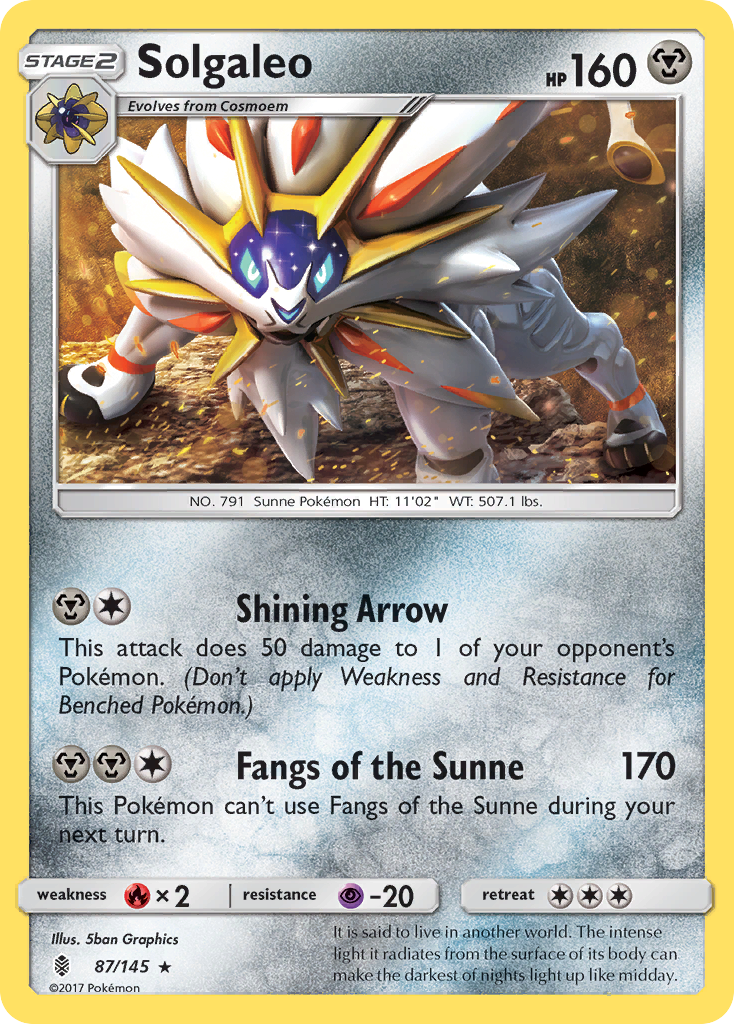 Solgaleo (Water Web Holo) (87/145) - Deck Exclusives Holofoil