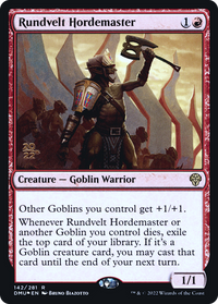 Rundvelt Hordemaster [Dominaria United Prerelease Promos]