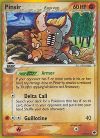 Pinsir (Delta Species) (9/101) - Dragon Frontiers Reverse Holofoil