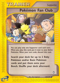 Pokemon Fan Club (130/147)  - Aquapolis