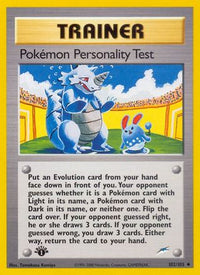 Test de personnalité Pokémon (102/105) [Neo Destiny 1ère édition] 