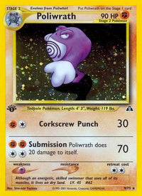 Poliwrath (9/75) - Neo Discovery 1st Edition Holofoil